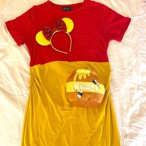 Winnie the Pooh Adult Halloween Costume Set - Maternity / Pregnant / Pregnancy